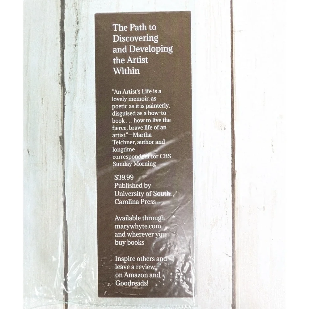Mary Whyte An Artist's Life‎ Book Signed Hardcover Bookmark Unlocking Expression